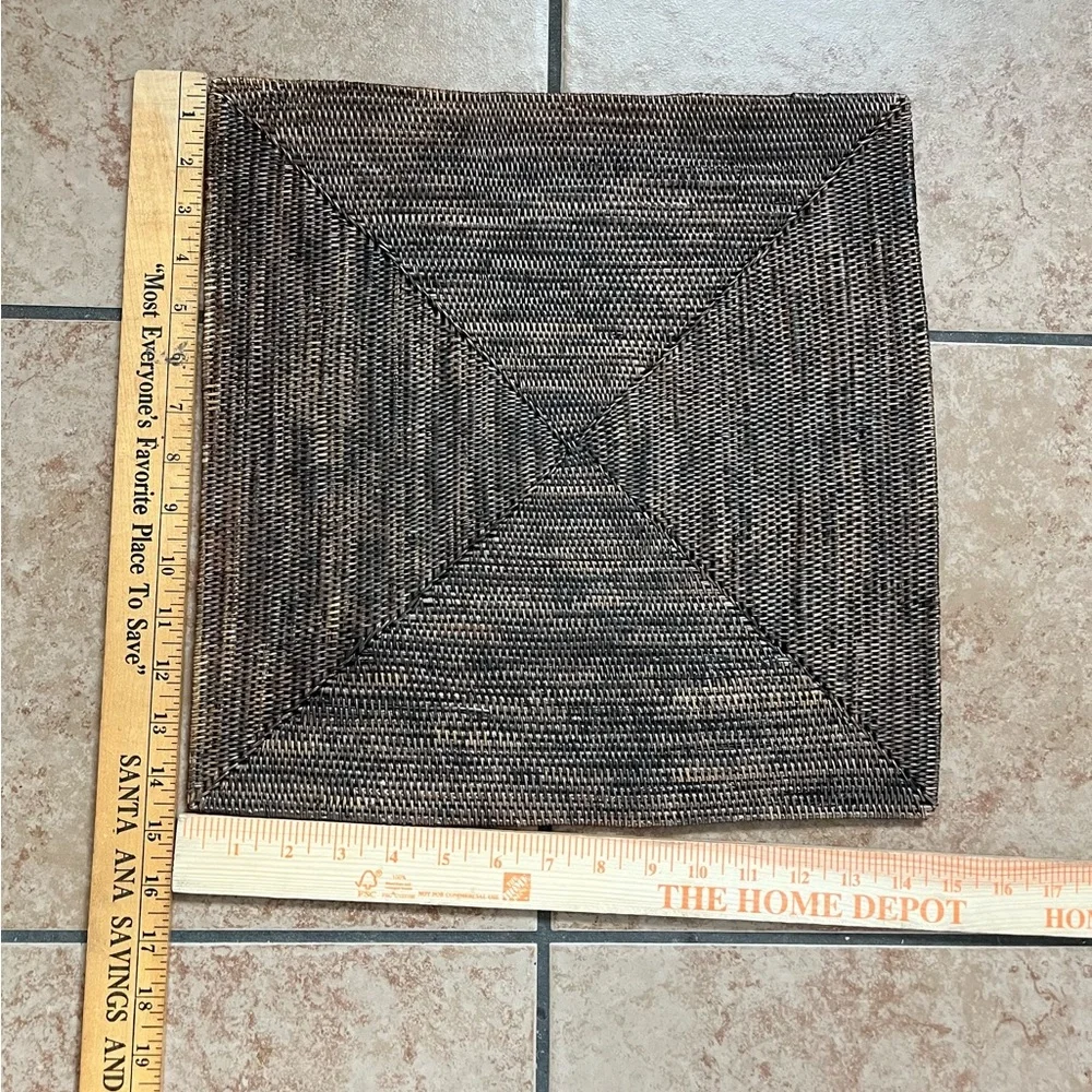Woven Brown Placemats Set of 6